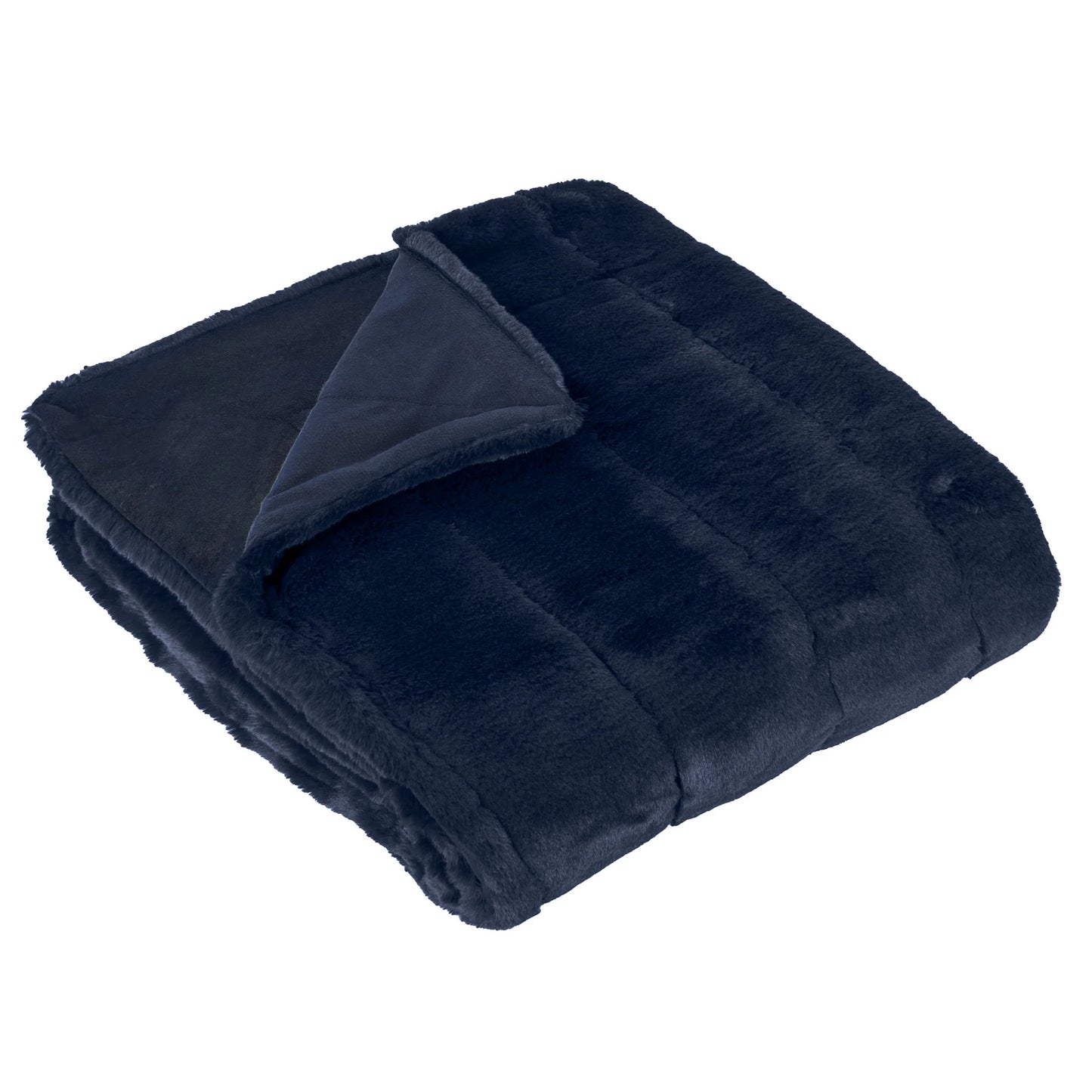 Empress Faux Fur Throw Navi