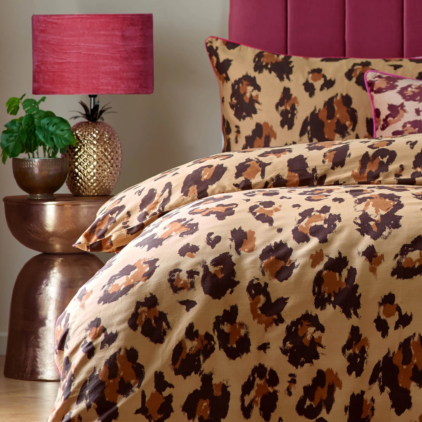 Furn True Leopard Printed Duvet Cover Set Multicolour