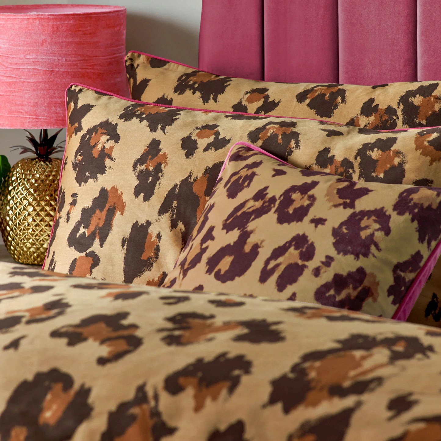 Furn True Leopard Printed Duvet Cover Set Multicolour