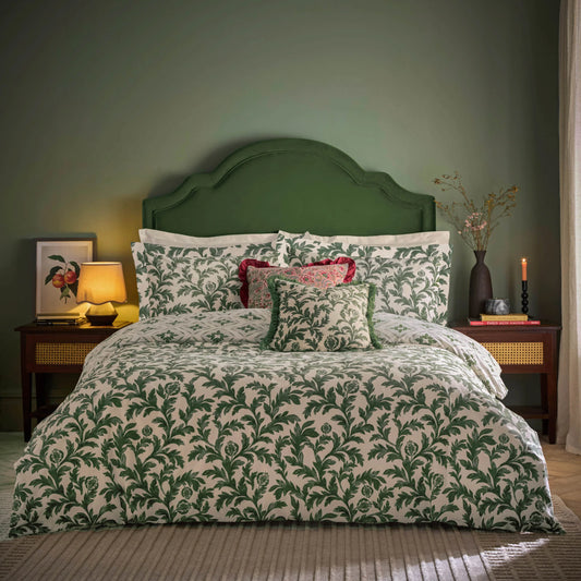 Paoletti - Seventy Three Hedera Printed Duvet Cover Set Verdie
