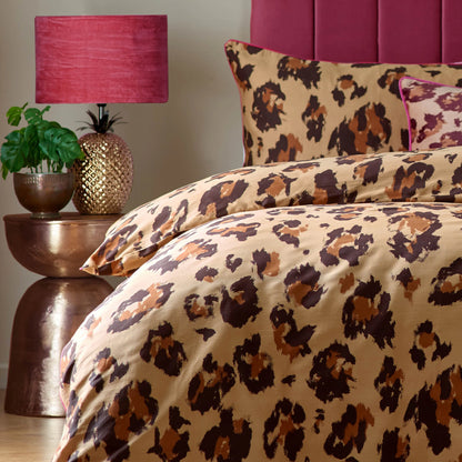 Furn True Leopard Printed Duvet Cover Set Multicolour