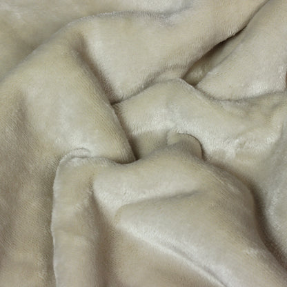 Lux Sherpa Fleece Throw Natural