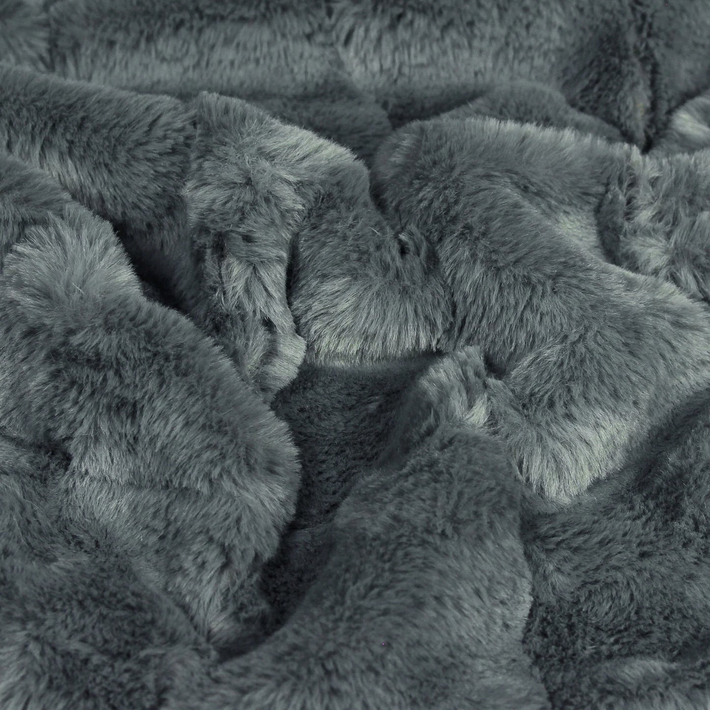 Empress Faux Fur Throw Charcoal